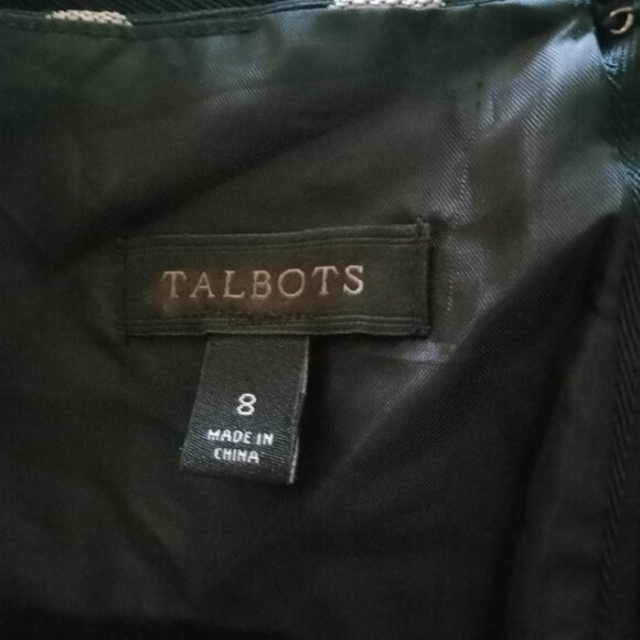 Talbots black dress with gold polka dots - Picture 4 of 4